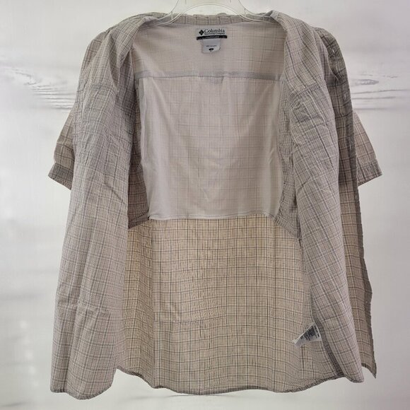 Columbia Omni-Shade Outdoor Fishing Short Sleeve Button Down Shirt – Size Large - Picture 10 of 15